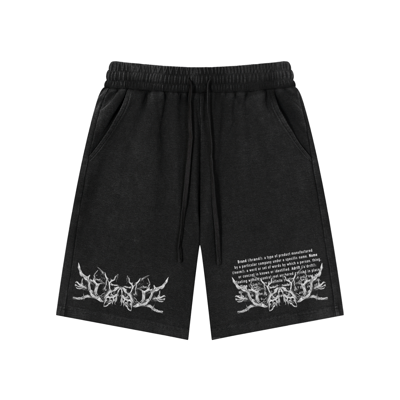Mineral Wash Waffle Knit Shorts